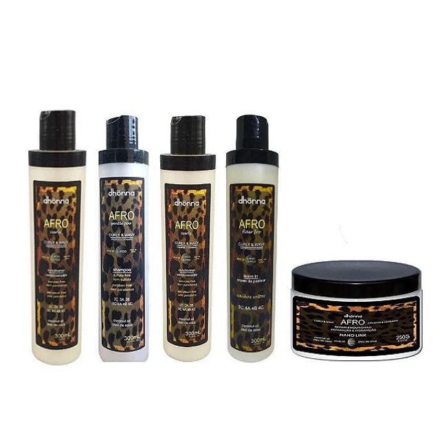 Kit afro premium 5 produtos 