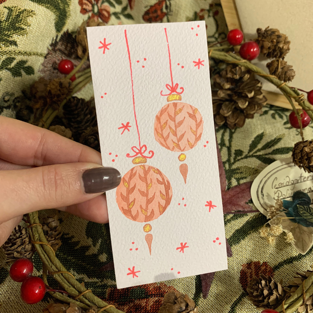 Carte de voeux illustrée - original