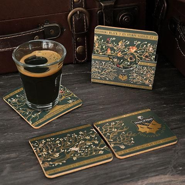de 4 sous-verres - Famille Black - Harry Potter

