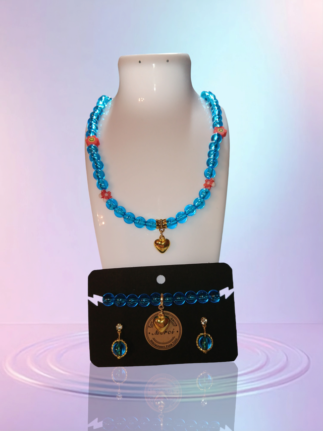  Parure Princesse – Collier, Bracelet &amp; Boucles d’Oreilles