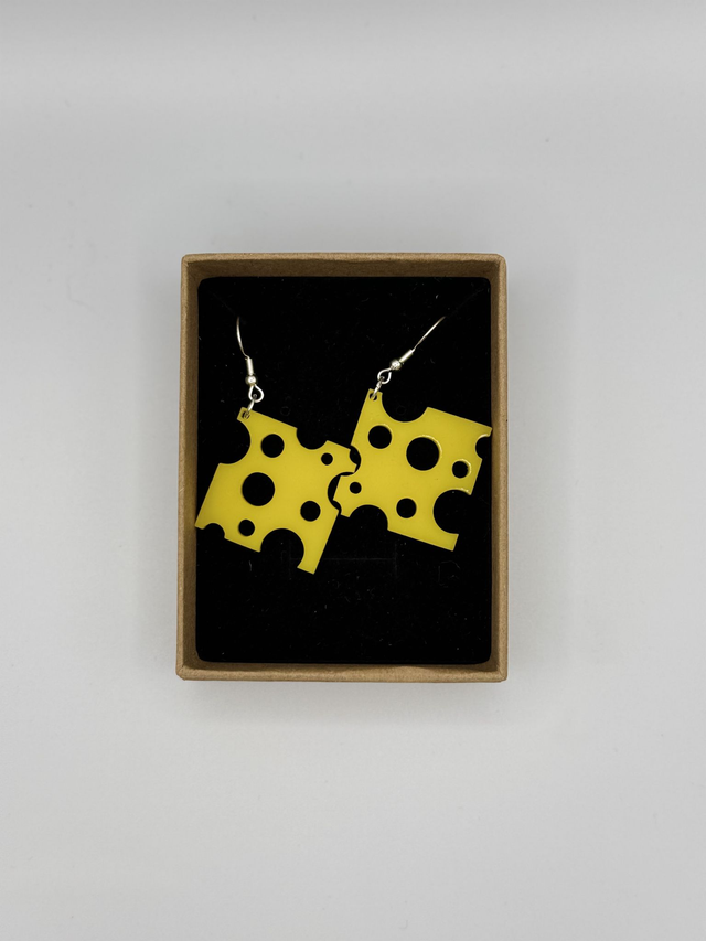 Boucles d’Oreilles « Fromage »