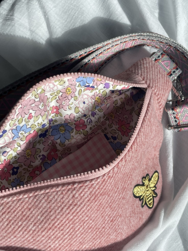 Banane Lainage Rose 2 + Porte Monnaie assorti