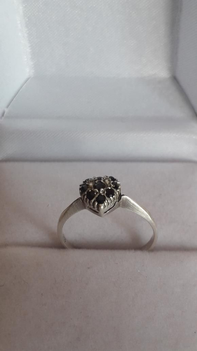 Bague saphir, argent 925