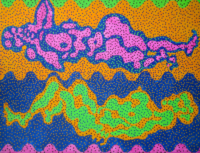 Dwa Akty - Nowy Strukturalizm 100x131 akryl płótno 2019