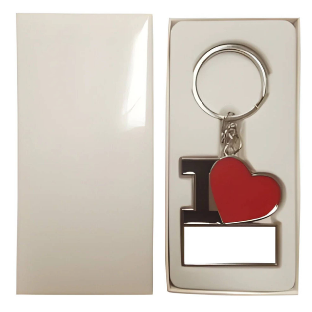 "I Love" Heart Keyring