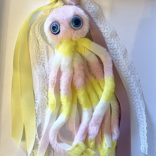 BS28 - Bijoux de sac peluche pieuvre