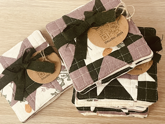 Rumy gequilte set onderzetters