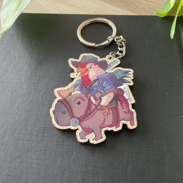 Llavero - Gallo Cowboy