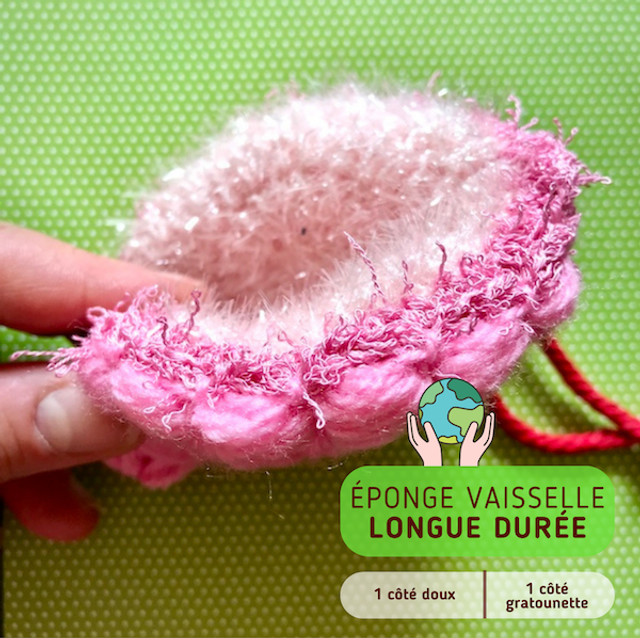 Éponge à vaisselle éco-responsable