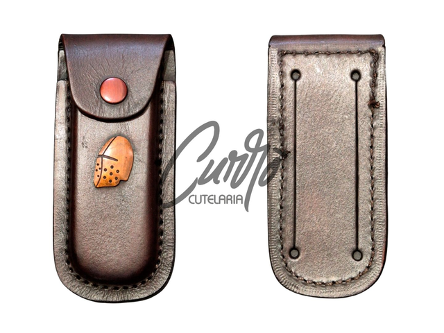 Peça de Reposição Bainha De Couro Para Canivete Elmo Sem Clip