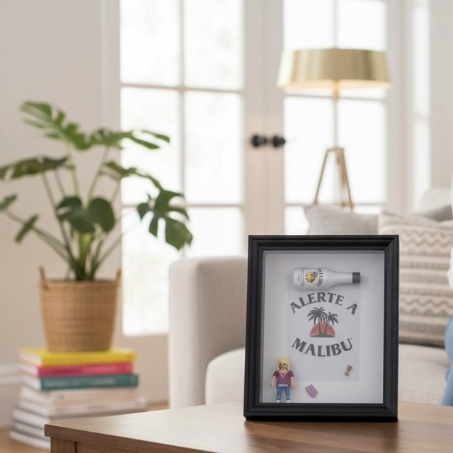 Cadre, personnalisé playmobil malibu