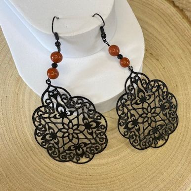 Fleurs et Jaspe Rouge 