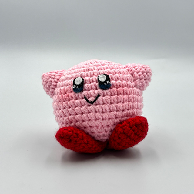 Boule Rose Kawaii Inspirée du Jeu Vidéo