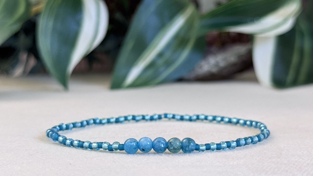 Bracelet | Apatite Bleue - Éléments 1