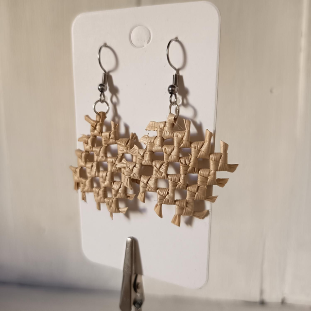 "Attrape vent" boucles d'oreilles -blanc