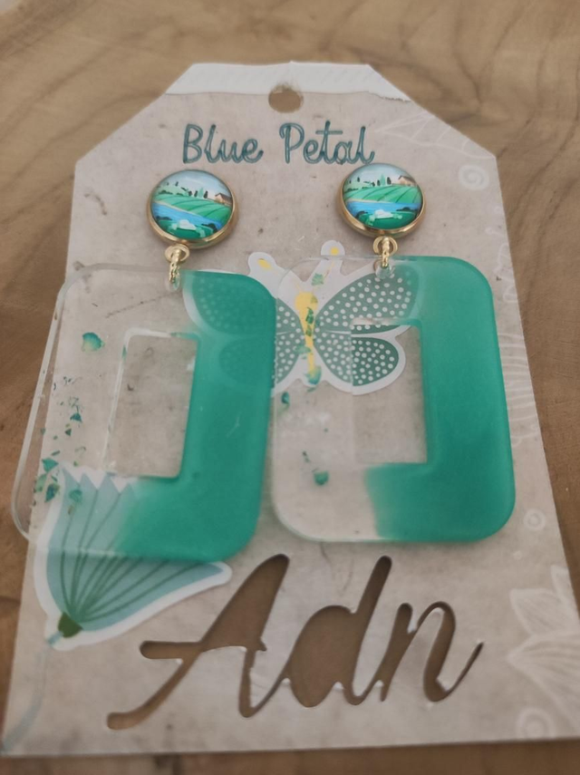 Boucles d&#039;oreilles &#039;Blue Petal&#039;