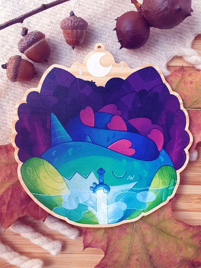 Suspension murale « Le gardien de l'épée »