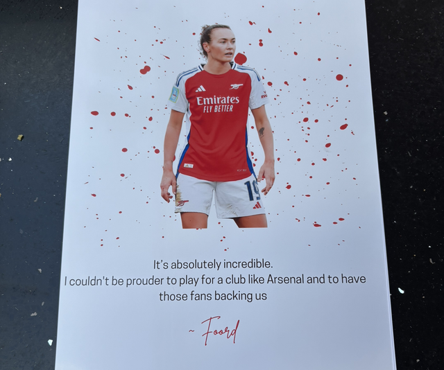 Caitlin Foord Arsenal A4 Poster