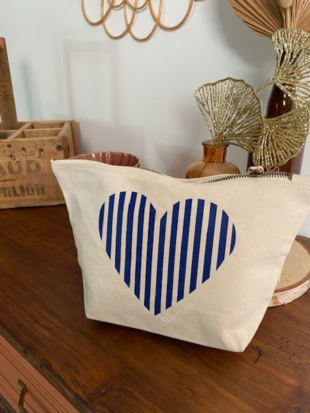 POCHETTE COEUR MARINIERE MAMAN