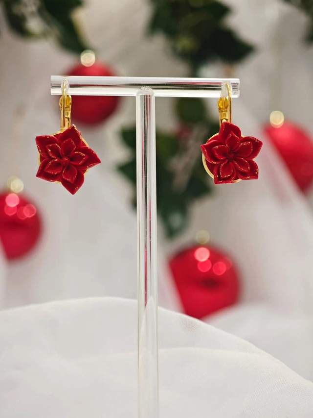 Praznična kolekcija  Viseča božična roža na osnovi iz platine