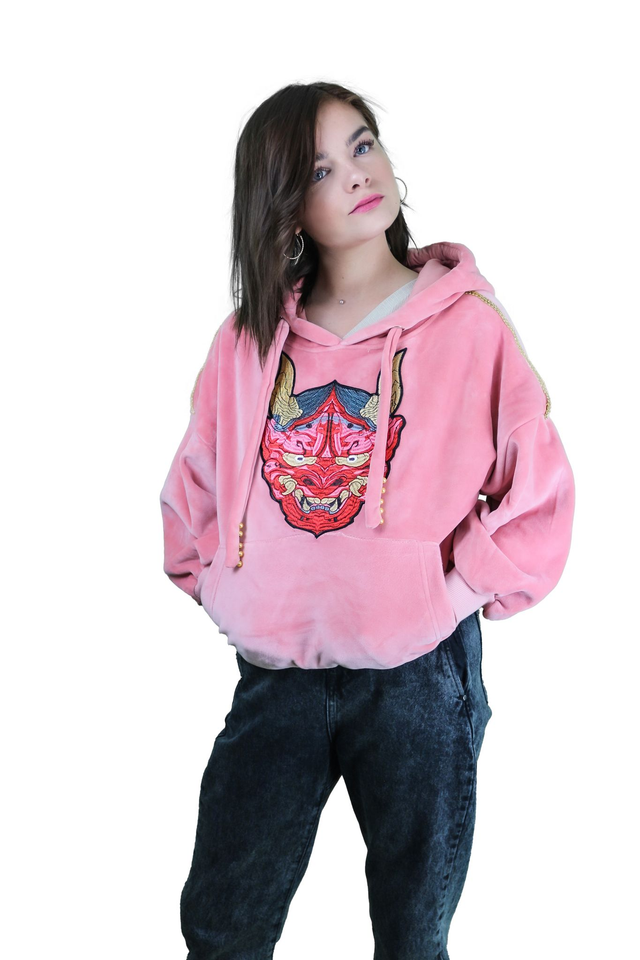 Sweat Pull à Capuche Over Size à Capuche Hanya Rose Pastel On ne rencontre pas une fille comme ça à chaque dynastie !