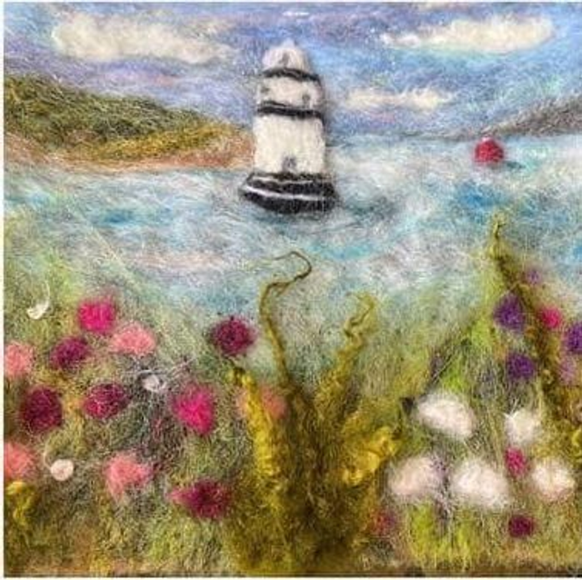 Needle Felted Light house picture workshop 21st June