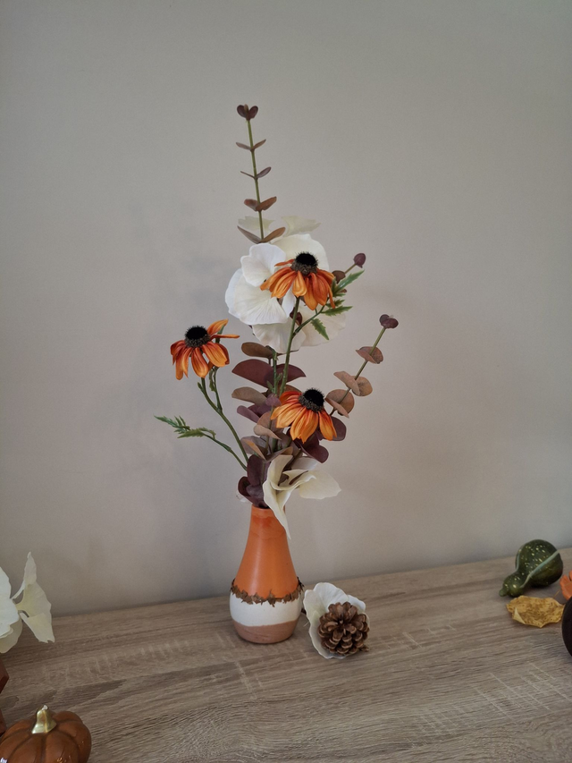 Vase arrondi - Nature flamboyante