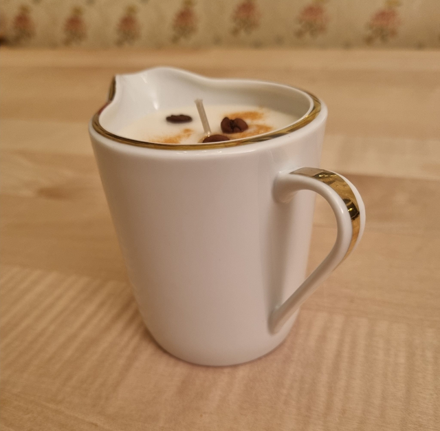 Kerze im Milchkännchen - Unikat