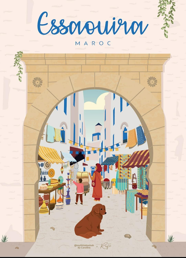 Essaouira médina  mlkmylittlekasbah by Caroline × Atelier Rufo 