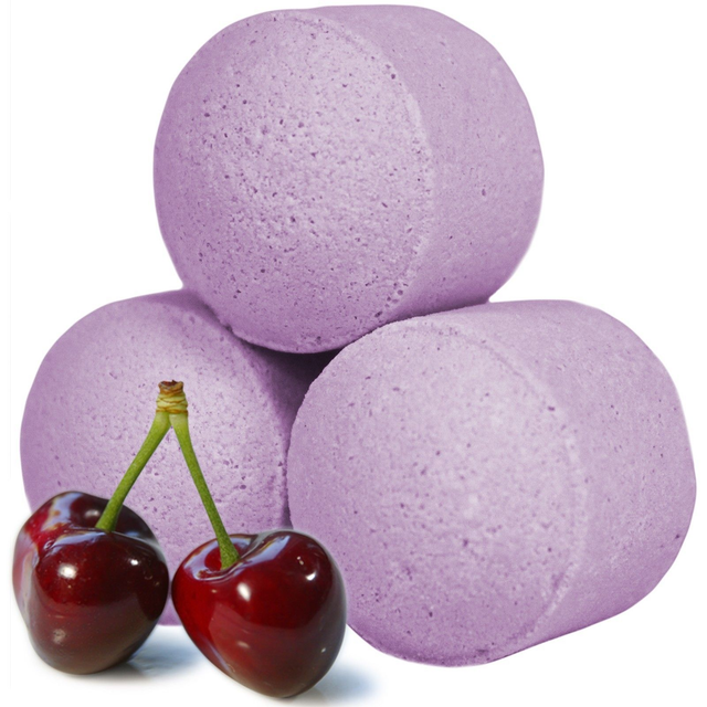 4 Mini boules de bain - Cerise noire