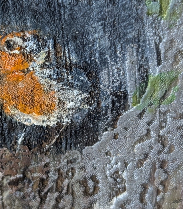 Robin in the heart of the tree - Tealight Holder Reclaimed Wood