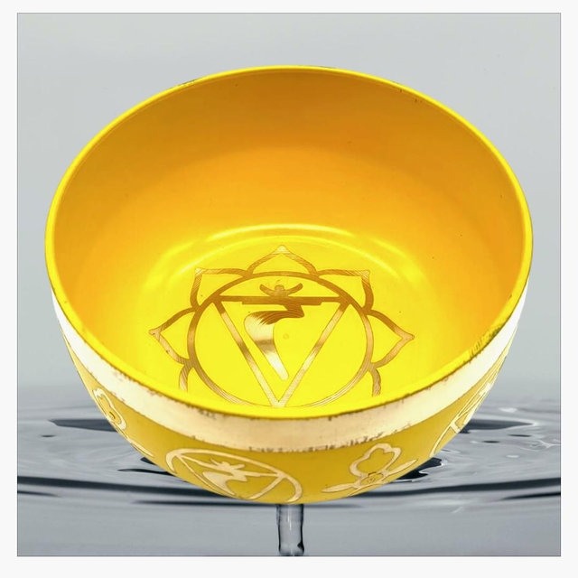 "3 Chakra Plexus Solaire" - Kit bol chantant aluminium 12 cm