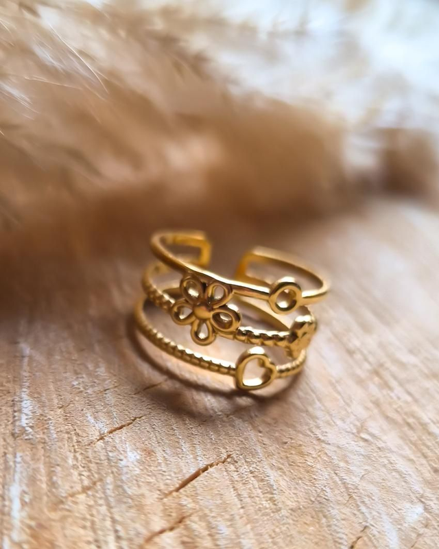 Bague "Romantica" - Modèle doré