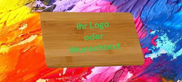 Bambusbrettchen mit Ihren Namen oder Logo 