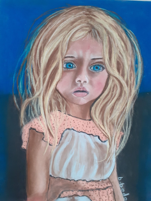 Tableau "Petite Fille contrariée"