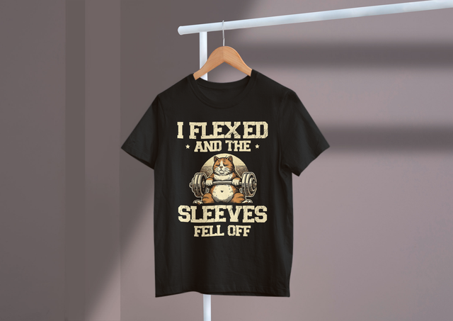 I Flexed And The Sleeves Fell Off Fitness Humor Strength. Ich beugte mich und die Ärmel fielen ab. Fitness-Humor-Stärke