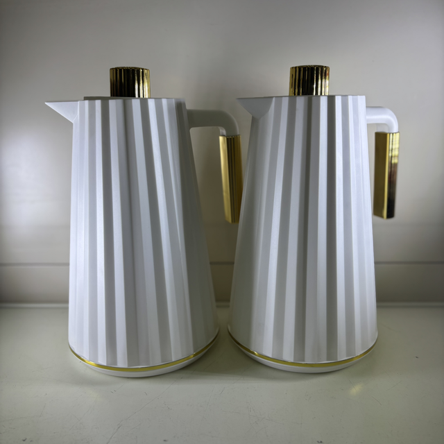 Thermos décoration 1L par 2-Blanc Doré 