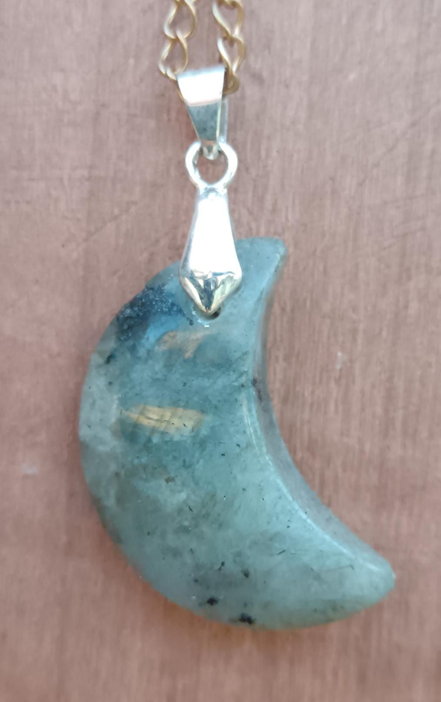 Lune labradorite (pendentif) 