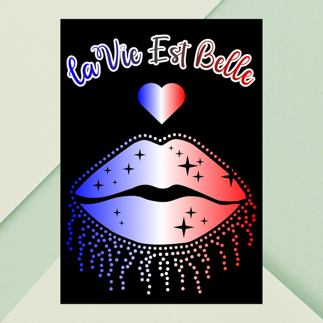 Lèvres Tricolores — La Vie Est Belle &amp; Charme Français