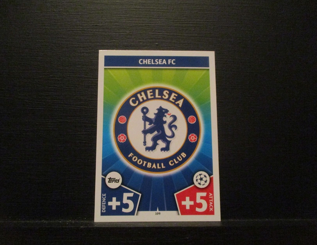 Chelsea Fc - UEFA Champions League Match Attax 2017/18 Original Trading Card #109