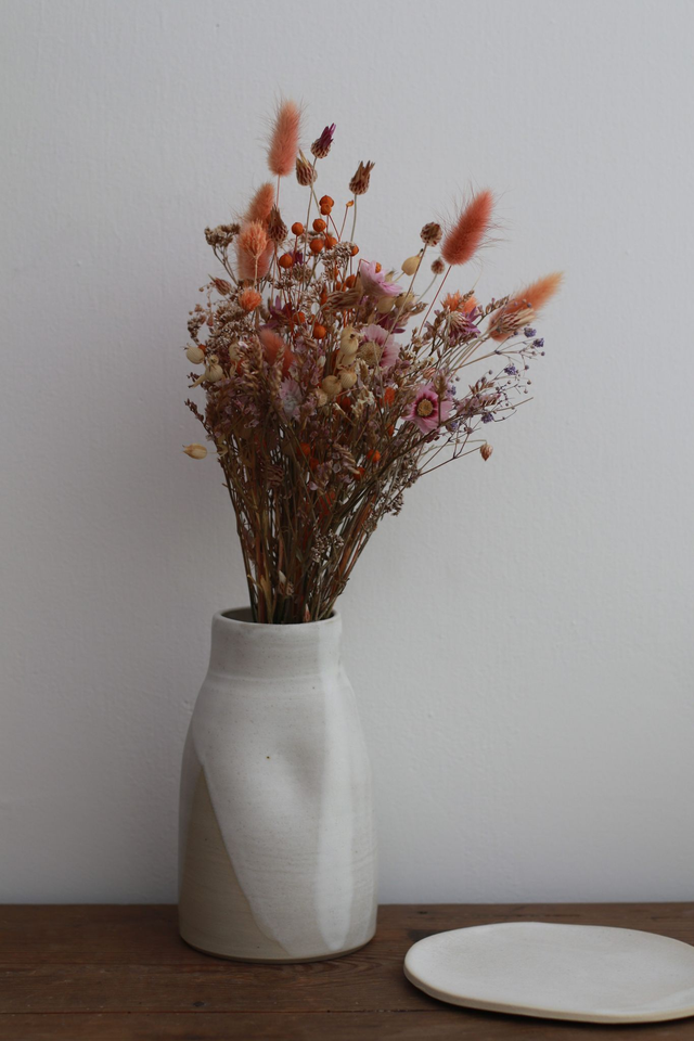 Le vase plié en grès 