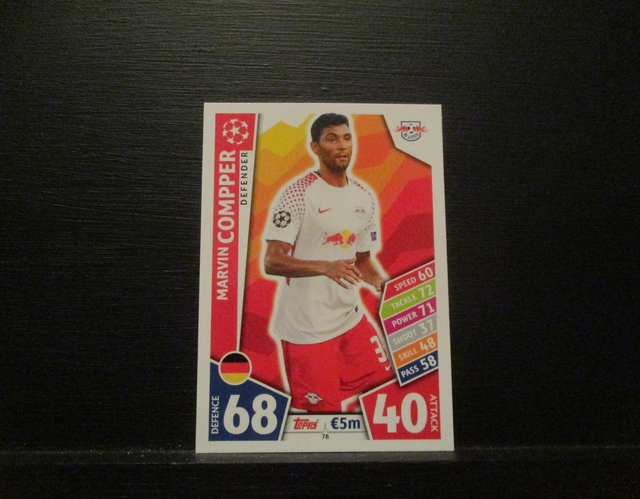 Marcin Compper - UEFA Champions League Match Attax 2017/18 Original Trading Card #78