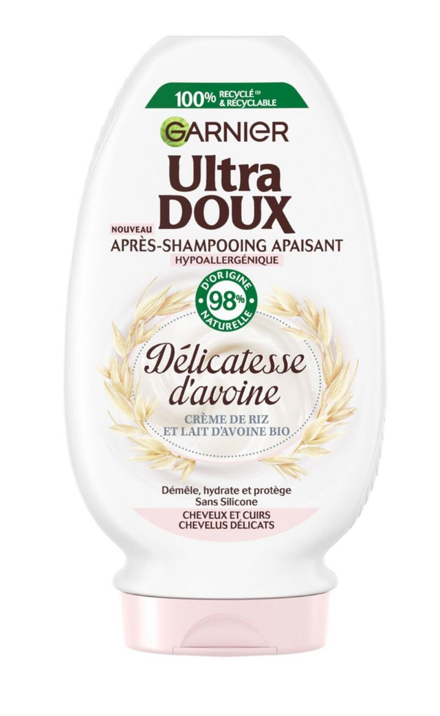 Après-shampoing Apaisant Cheveux Délicats Délicatesse D'Avoine ULTRA DOUX le flacon de 250mL