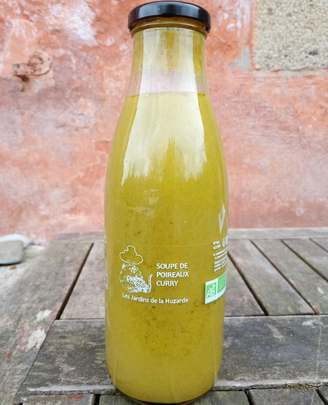 Soupe de poireaux curry