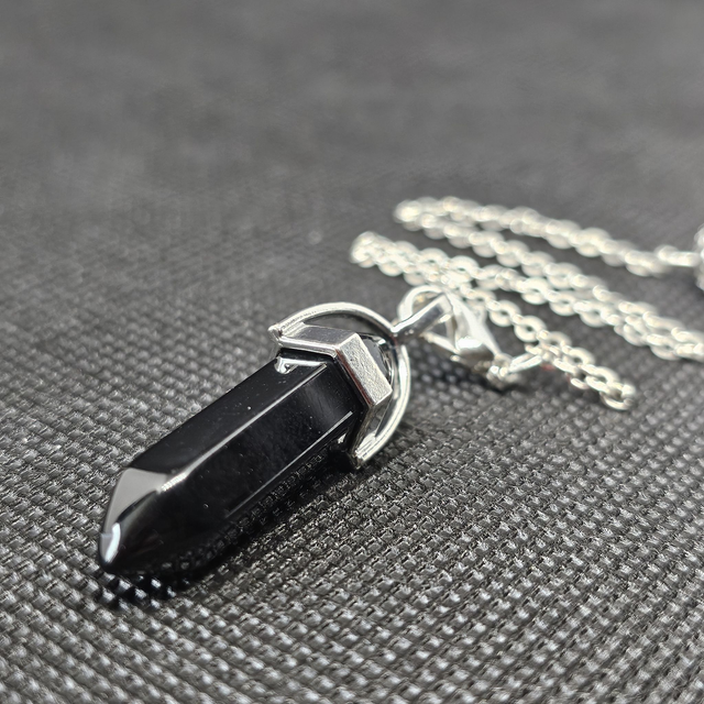 Pendule Cristal - Noir vanta