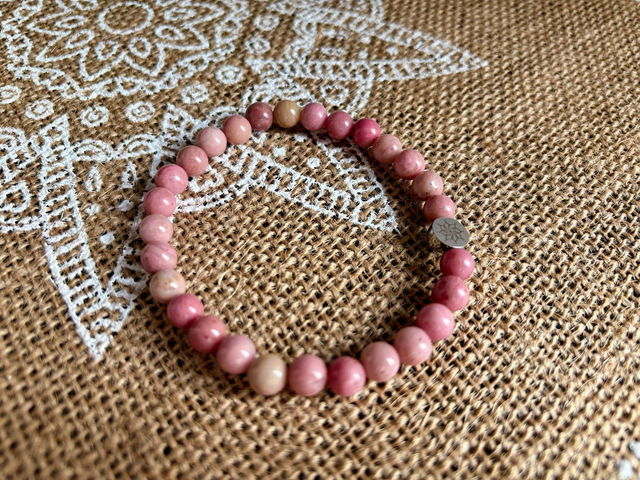 Bracelet Rhodochrosite - Perles de 8mm