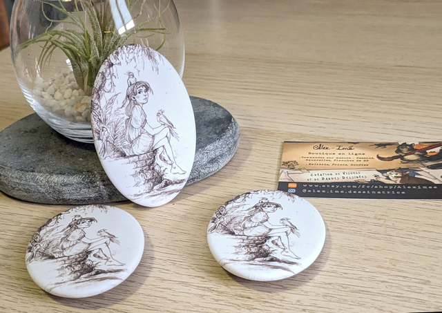 Rêve, Broche Soft Touch ovale