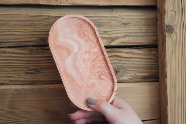 Vide poche Terracota marbré
