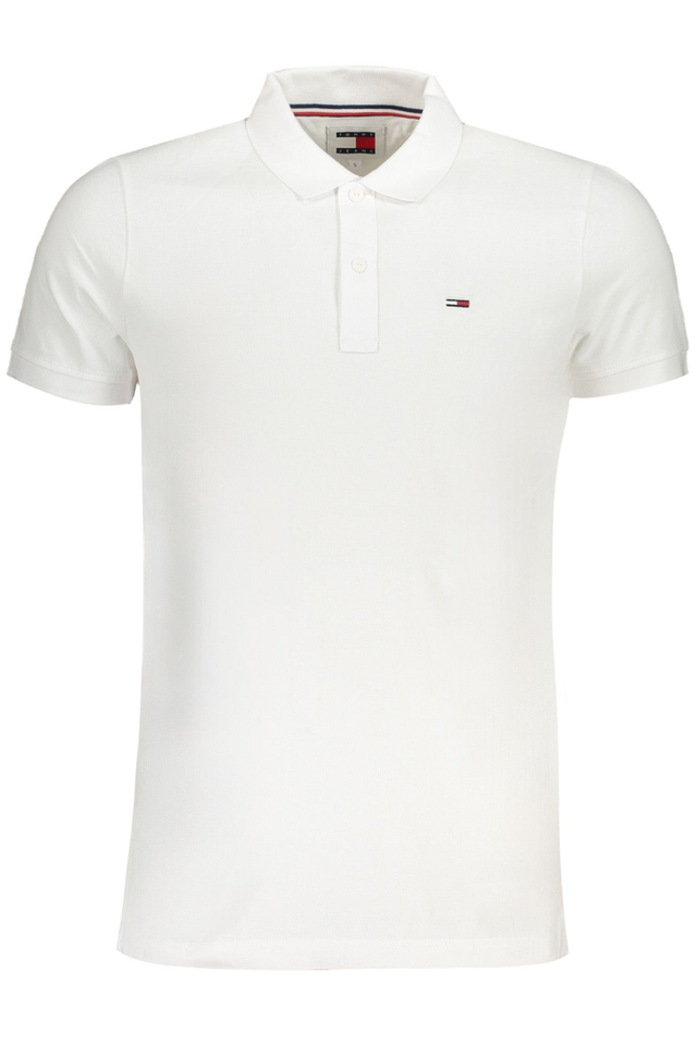 9148TOMMY HILFIGER POLO MANICHE CORTE UOMO BIANCO