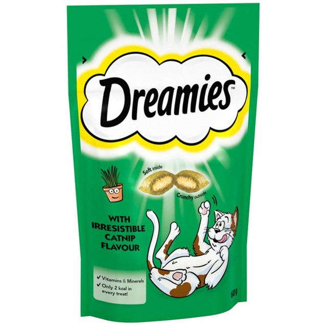 Dreamies Catnip Cat Treats 8 X 60g